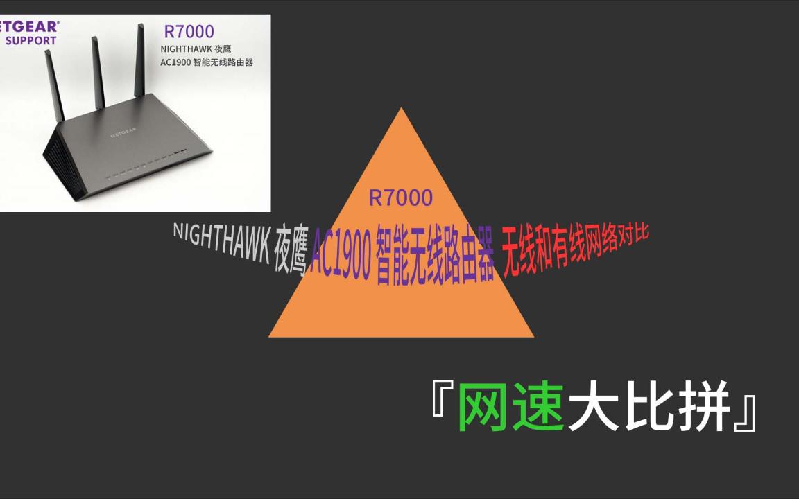 元宇宙来了,你家的网速拖后腿了,老掉牙系列网件R7000 WIFI5性能极限,无线PK有线网速哔哩哔哩bilibili