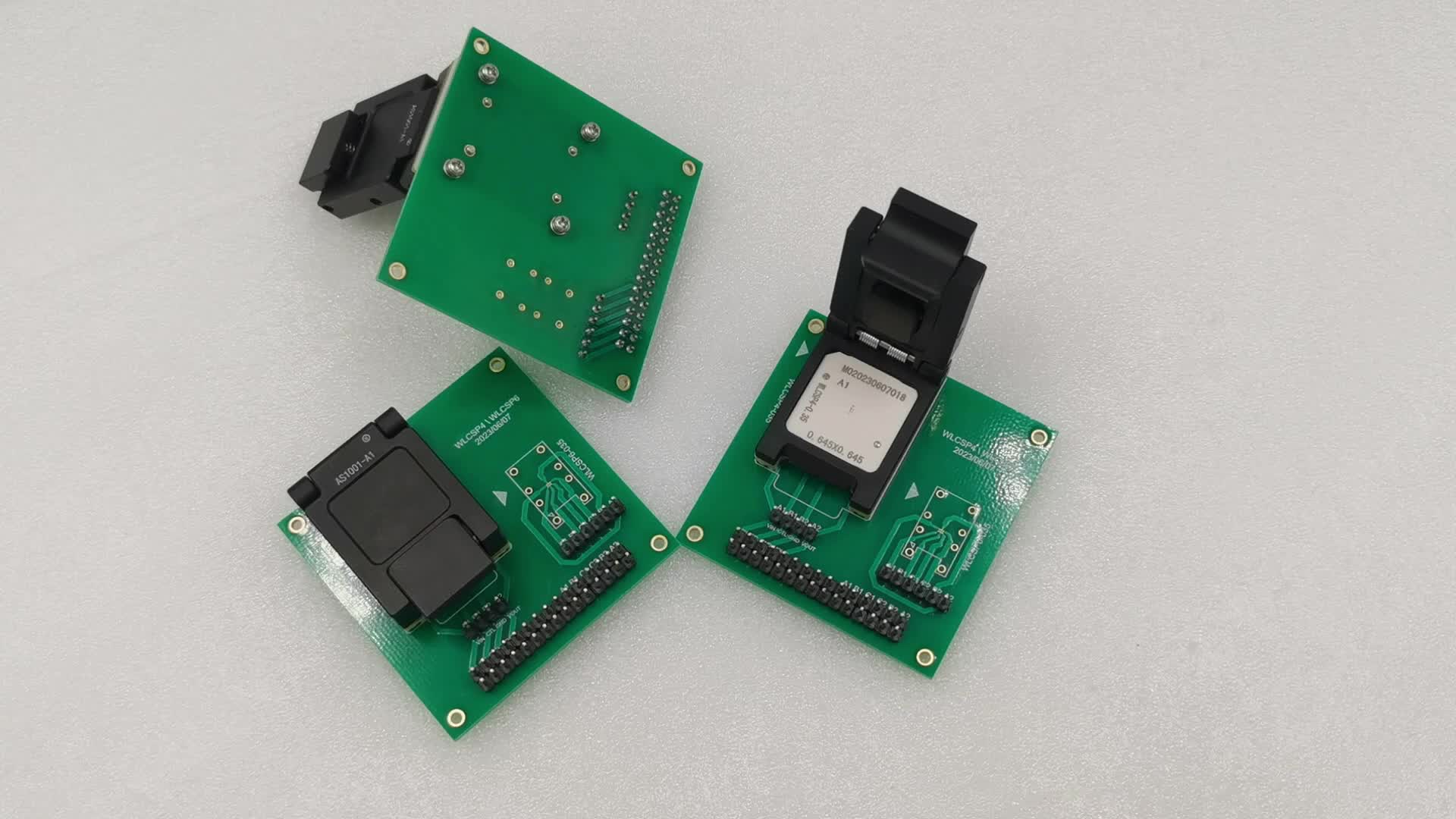 wlcsp晶圆级封装烧录座测试夹具socket编程烧写转换座hmilu测试座