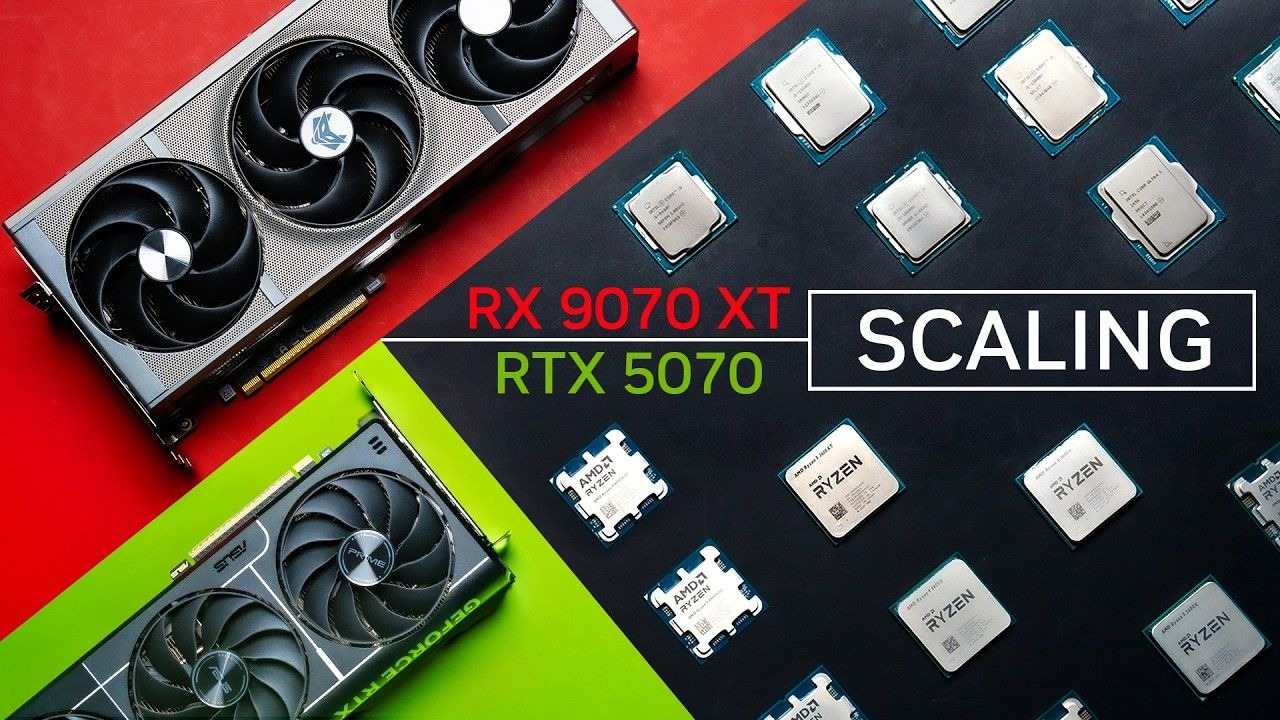 你的CPU在拖累显卡?CPU性能瓶颈测试 - RTX 5070 RX 9070 XT
