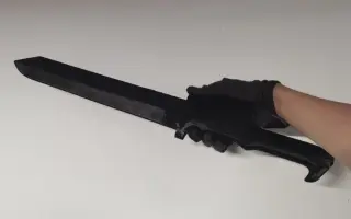 3d打印逃离塔科夫的m2战术剑!