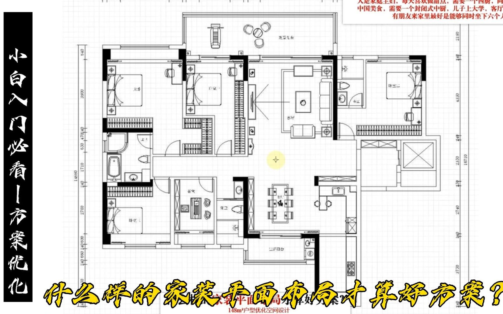 【室内设计】什么样的家装平面布局才算好方案?(上)哔哩哔哩bilibili