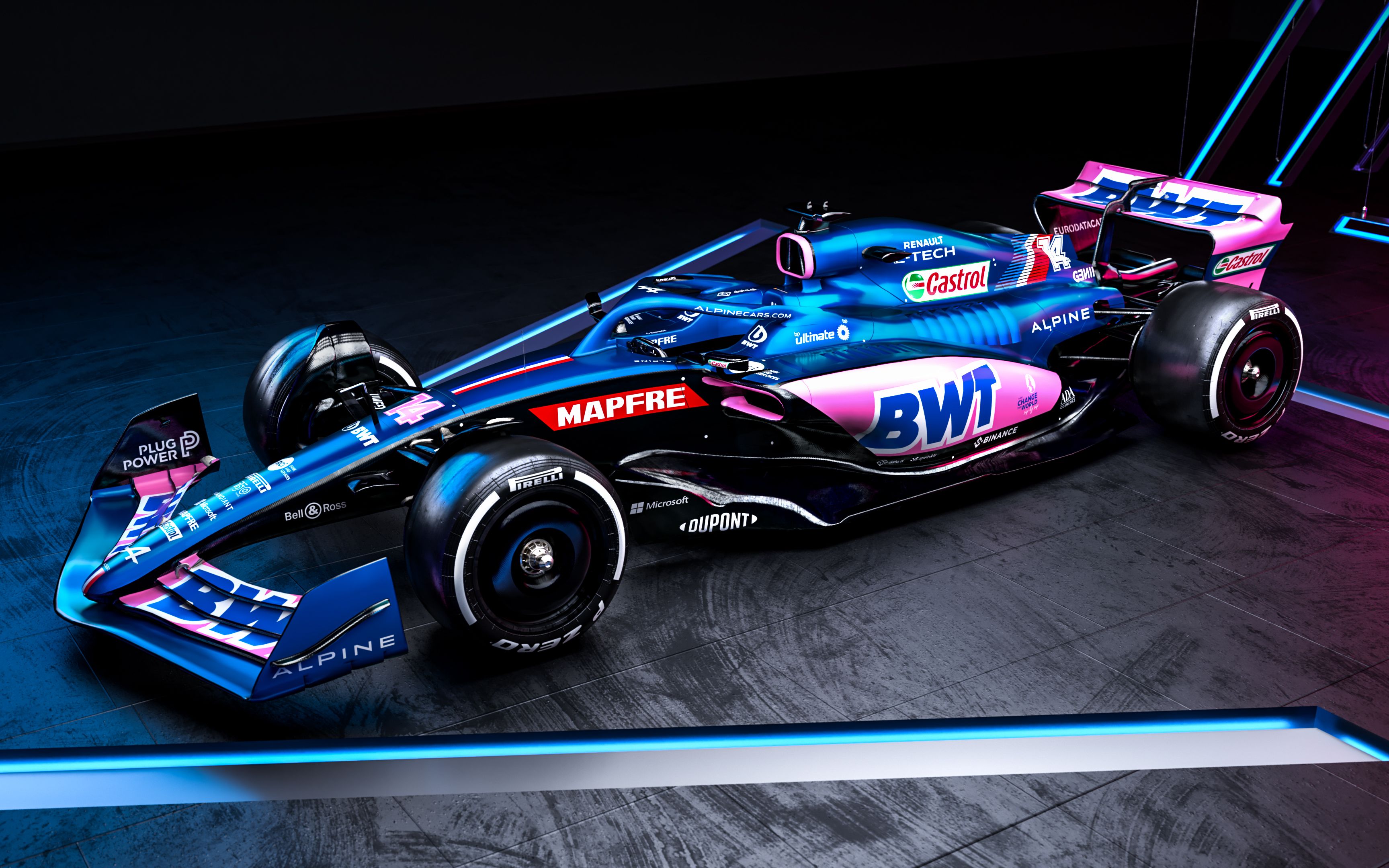 bwt alpine 雷诺f1车队发布2022赛季新车a522