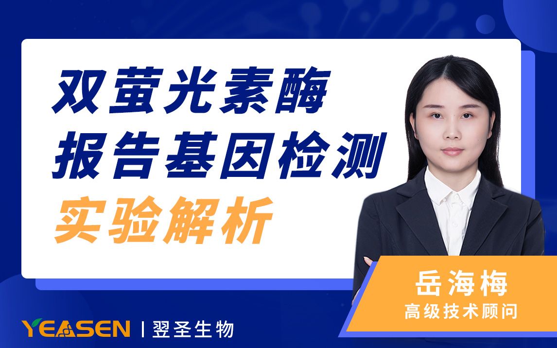 小翌课堂丨双荧光素酶报告基因检测实验解析(直播回放)哔哩哔哩bilibili