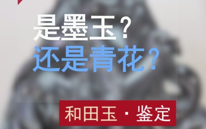 #藏玉 说玉,是青花还是墨玉?等你一起来掌眼!哔哩哔哩bilibili