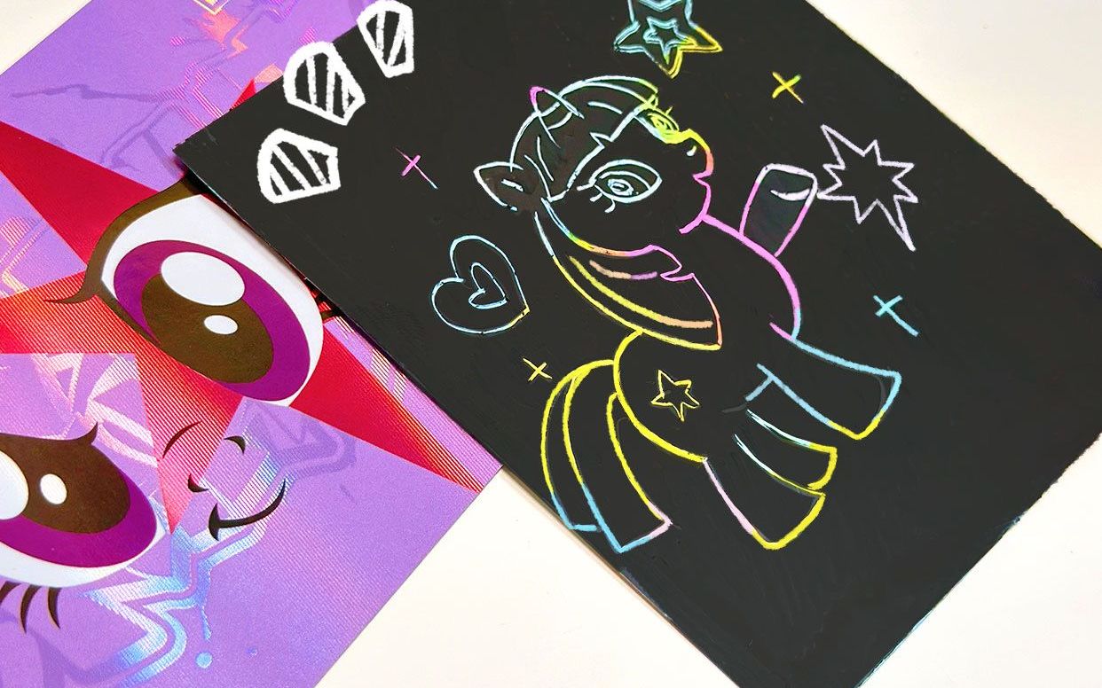 超级好玩的彩虹刮刮画