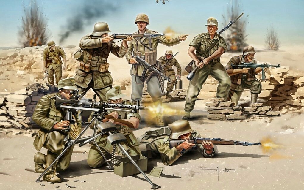 彩色二战系列之钢铁猛兽般的德军