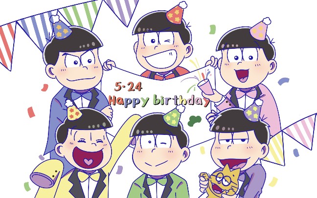 【阿松/生贺手书】六子的colors_哔哩哔哩_bilibili