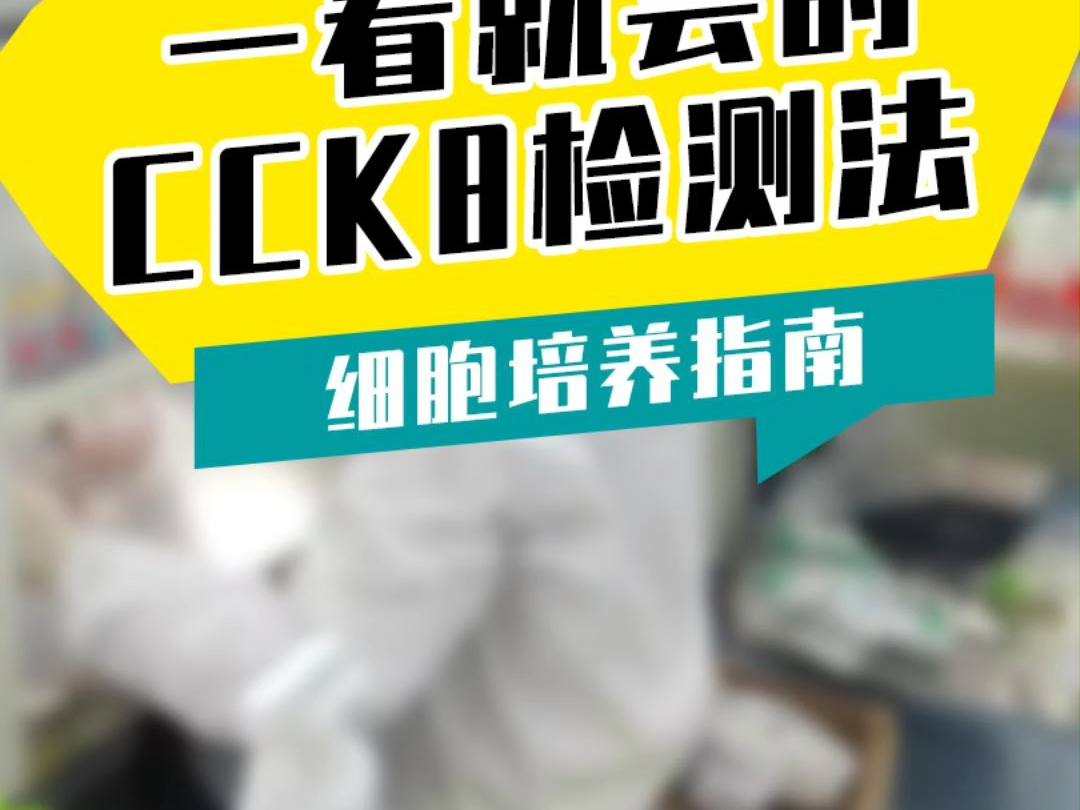 一看就会的CCK8检测法哔哩哔哩bilibili