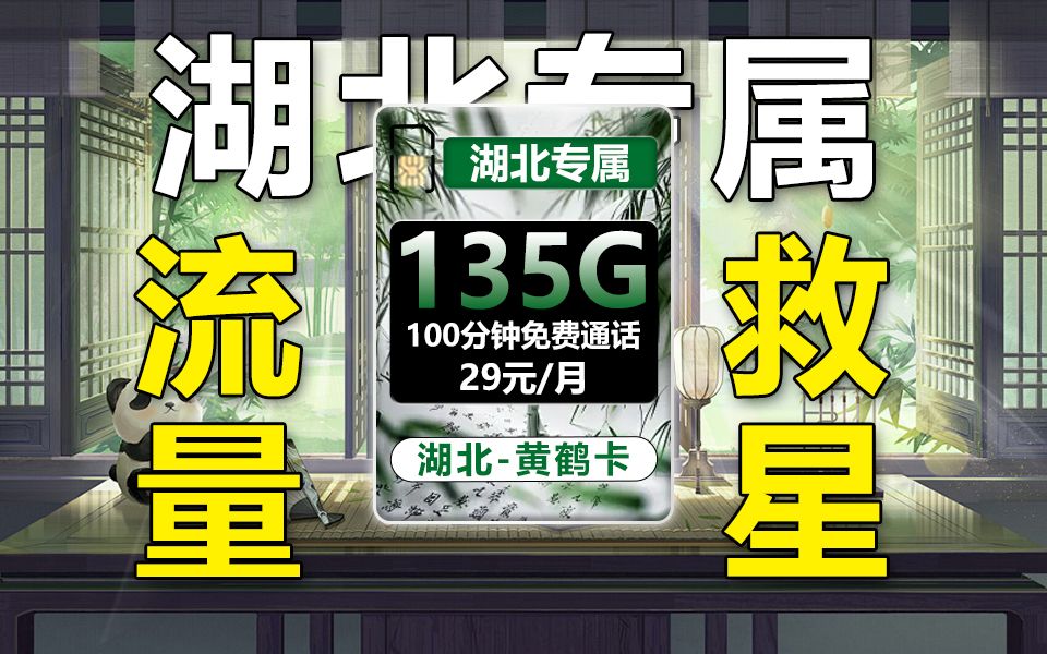 湖北上分!!29元135G流量卡上线!2024高性价比流量卡推荐/电信流量卡/广电流量卡/联通流量卡/移动流量卡哔哩哔哩bilibili