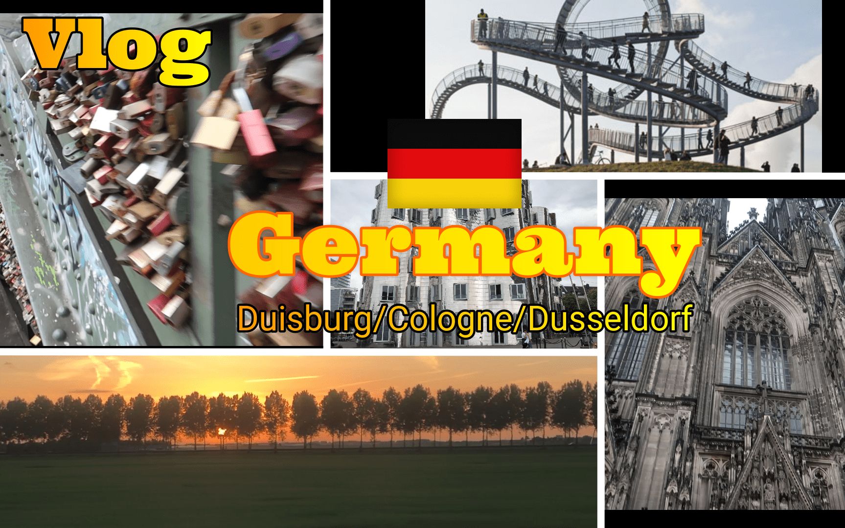 Travel Vlog 2 || Germany 3day Trip || 德国三日游攻略 || Duisburg/Cologne/Dusseldorf哔哩哔哩bilibili