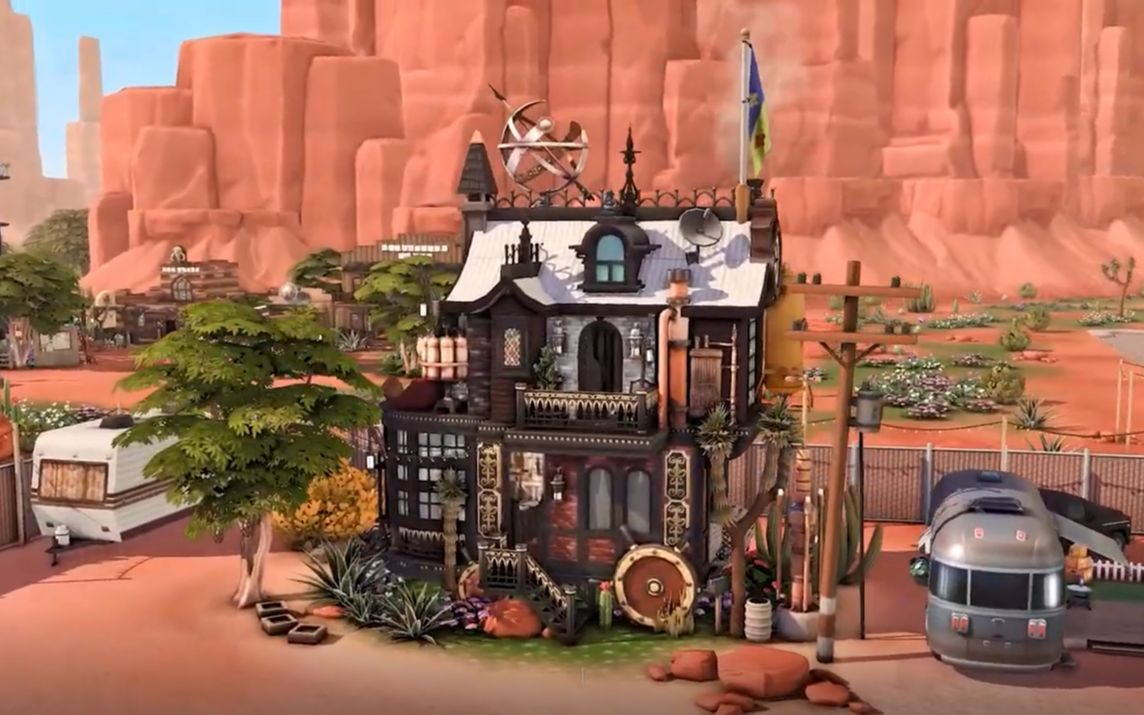 蒸汽朋克房屋--模拟人生 4 房屋速度构建(no cc)_模拟人生4