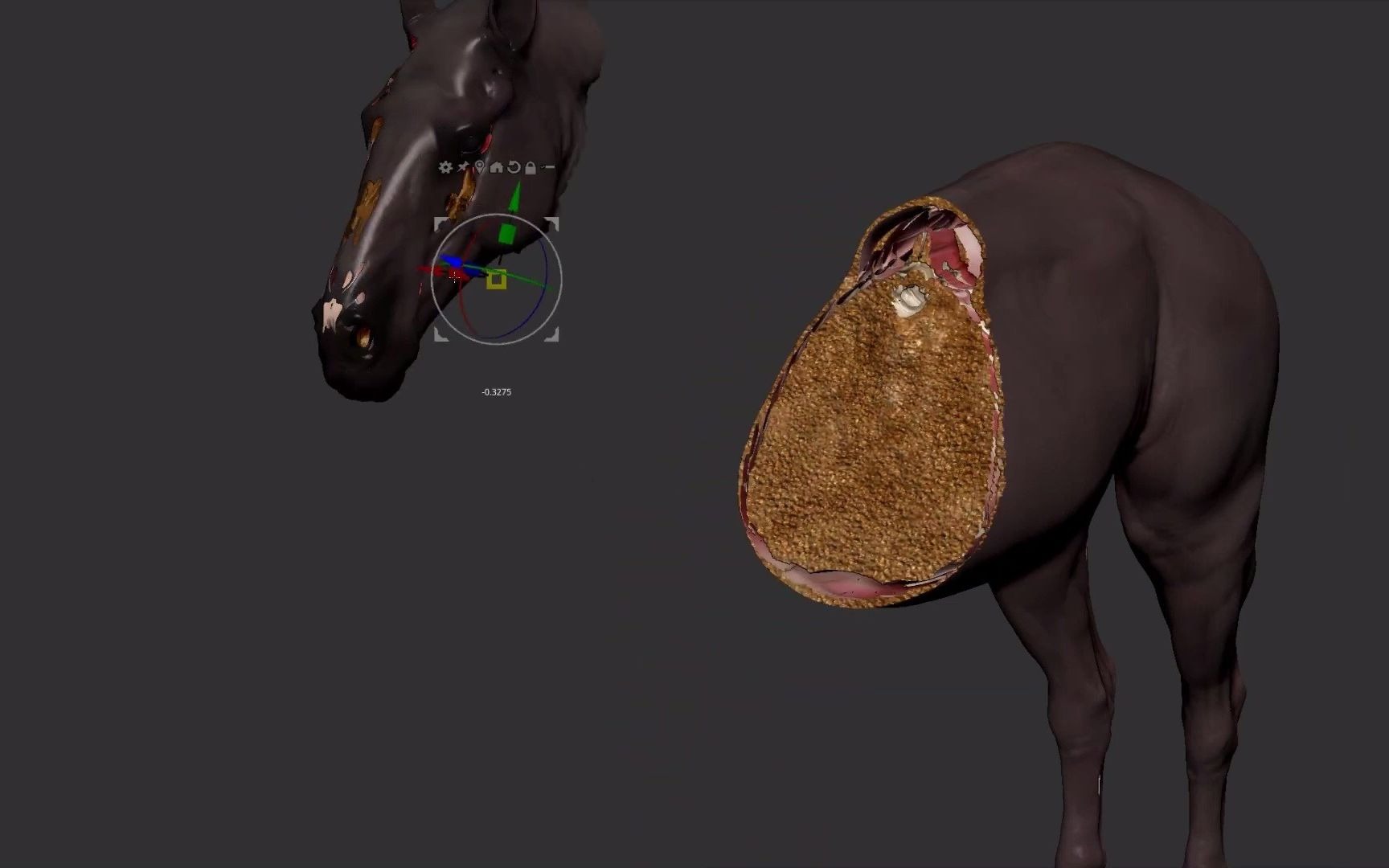 超精细马匹骏马骨骼与肌肉结构解剖学雕刻3D模型 人人素材RRCG哔哩哔哩bilibili