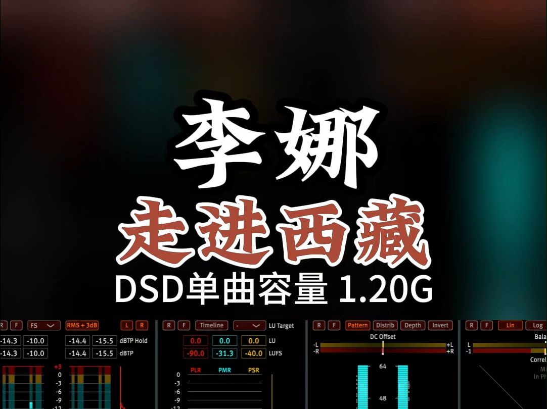 经典藏族民歌,原人原唱,李娜《走向西藏》,DSD完整版1.20G,百万调音师专业录音棚制作,顶级hifi无损音乐哔哩哔哩bilibili