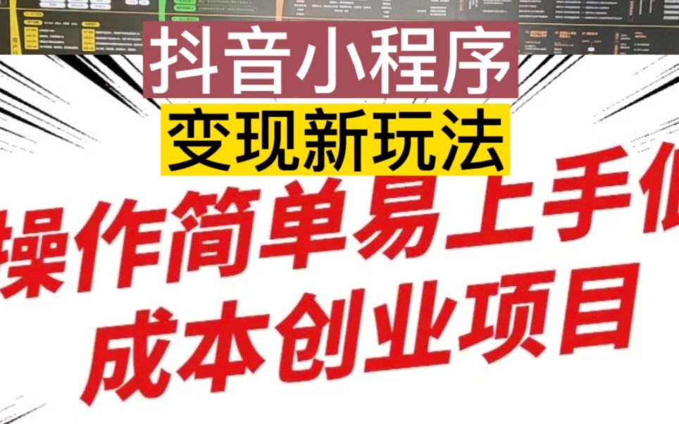 抖音小程序新玩法,自己变现的同时还能组建团队一起赚收益哔哩哔哩bilibili