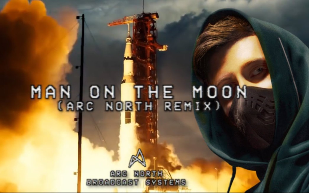 [图]Man On The Moon (Arc North Remix) (Official Lyrics Video)