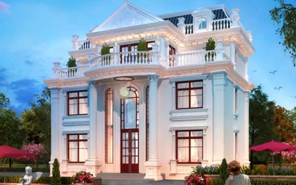 经典欧式别墅,豪华感爆棚! 农村自建房 别墅设计