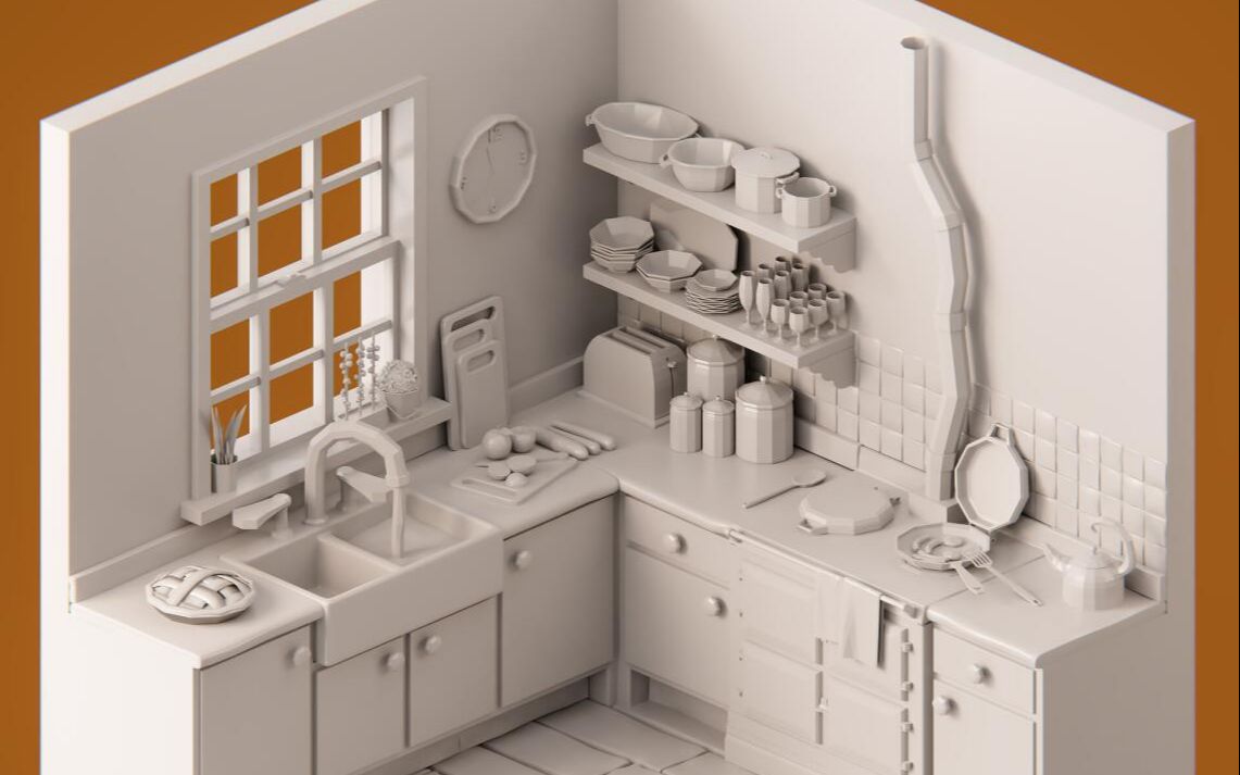 建筑商房地产开发3D游戏建模室内哔哩哔哩bilibili