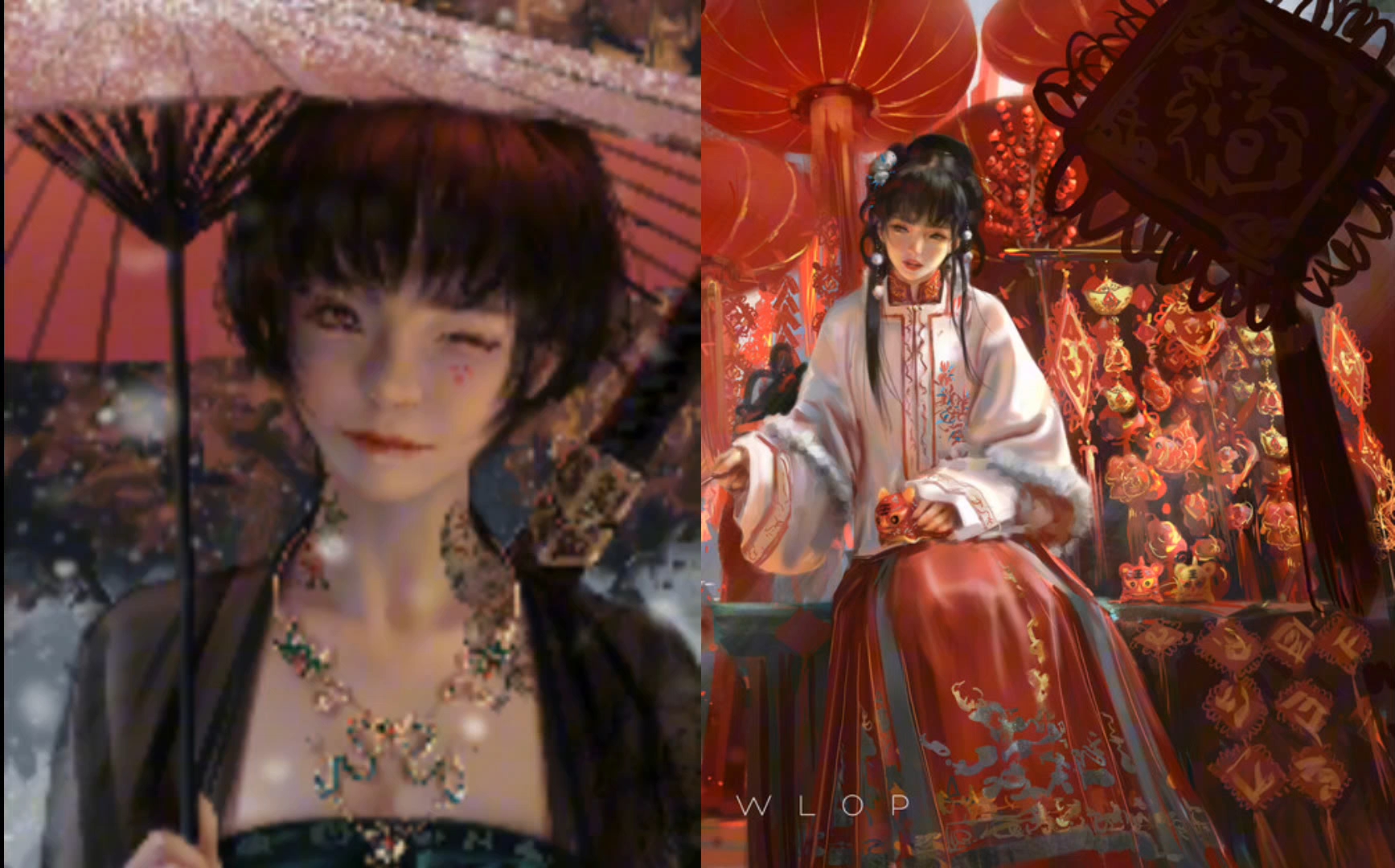 wlop大神的亲女儿 鬼刀-小绿