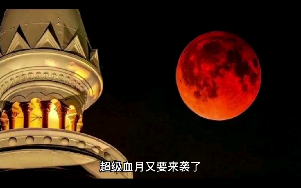 11月8日超级血月来袭,红月亮来了,什么是红月亮(血月)?哔哩哔哩bilibili