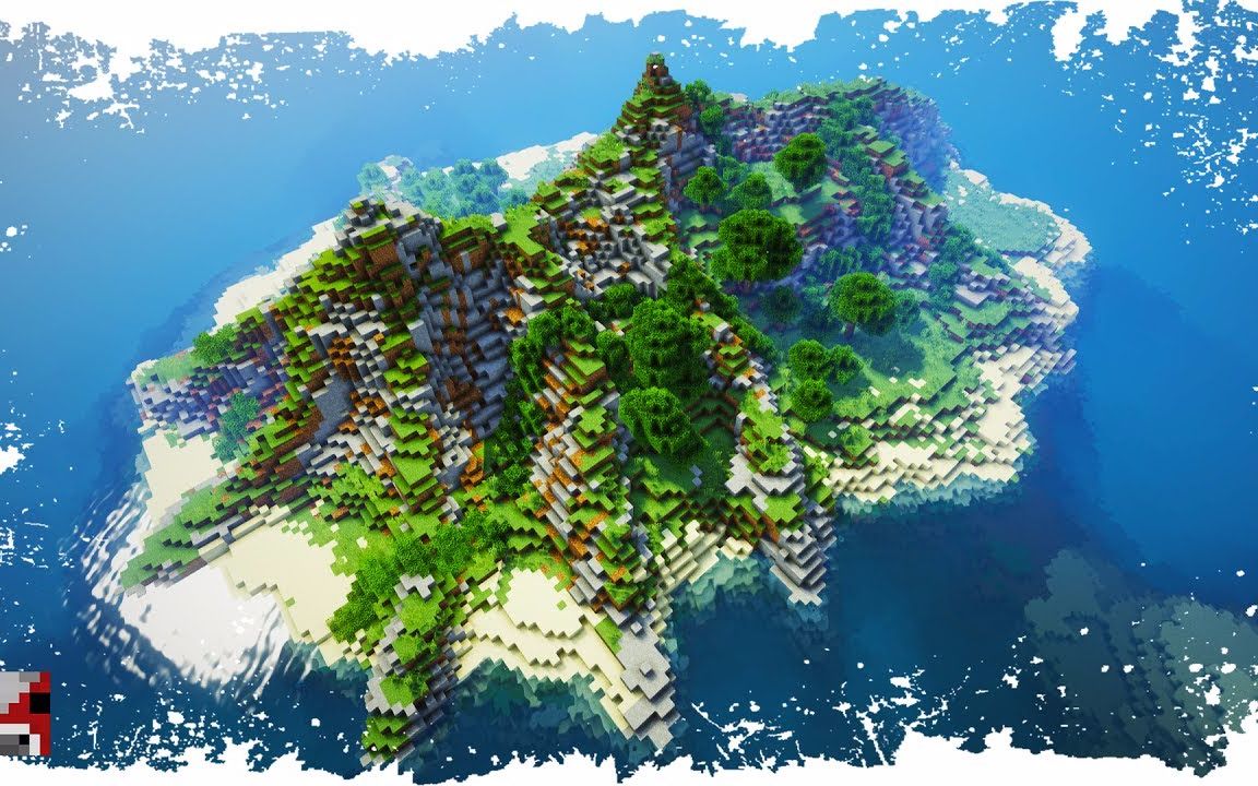 我的世界村庄海岛图片