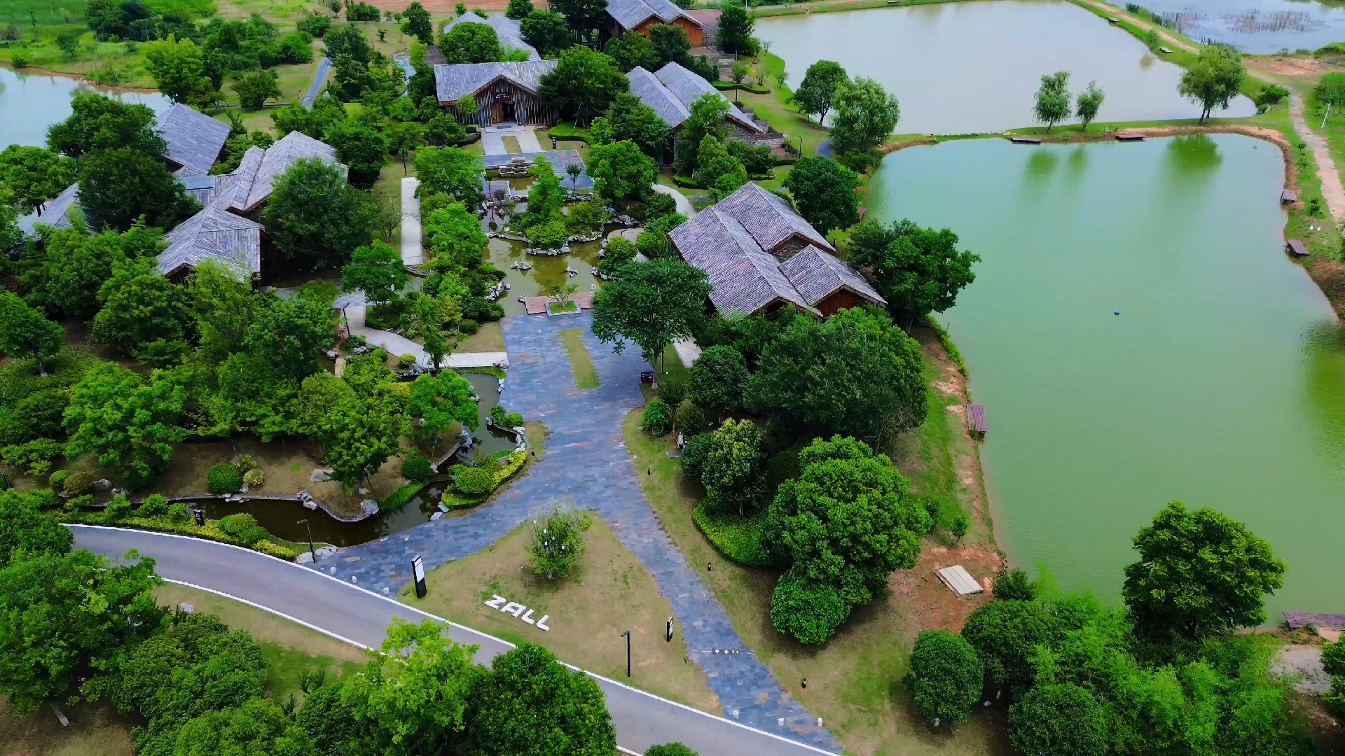 夏天的航拍风景