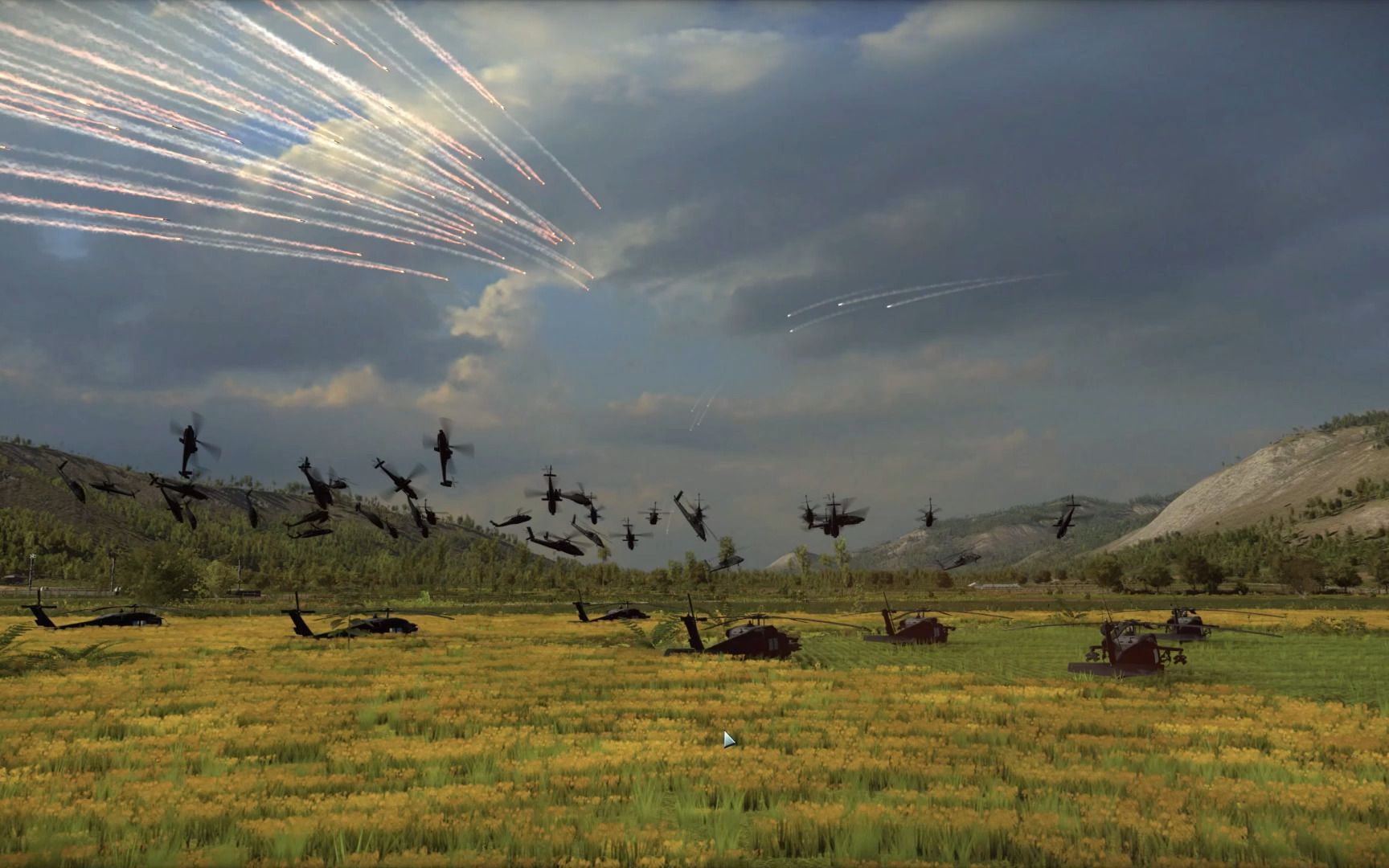 现代启示录之我联队正面发现敌300架直升机