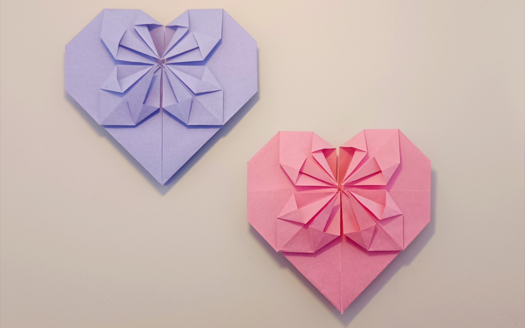 折纸小白学折纸之第十三弹——心花怒放