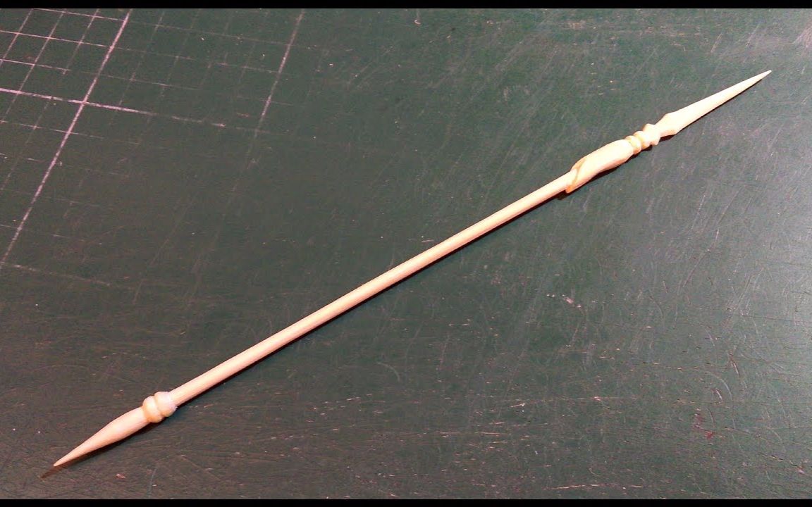 從基礎學技巧——用竹筷製作基礎長槍!(youtube搬運)