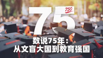 Download Video: 数说75年：从文盲大国到教育强国