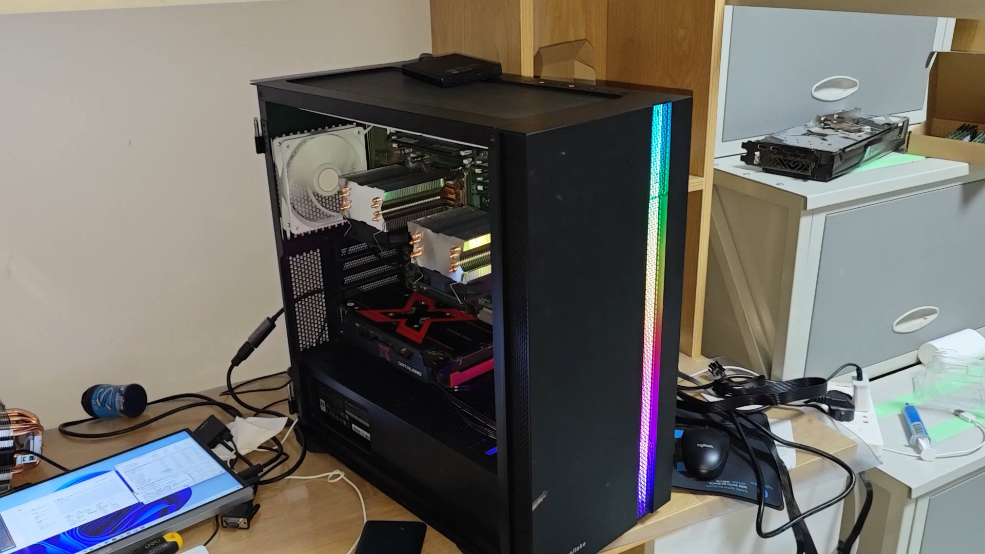 来自天津商业大学的性价比双路2695v4 36核多学科cfd服务器已调试好