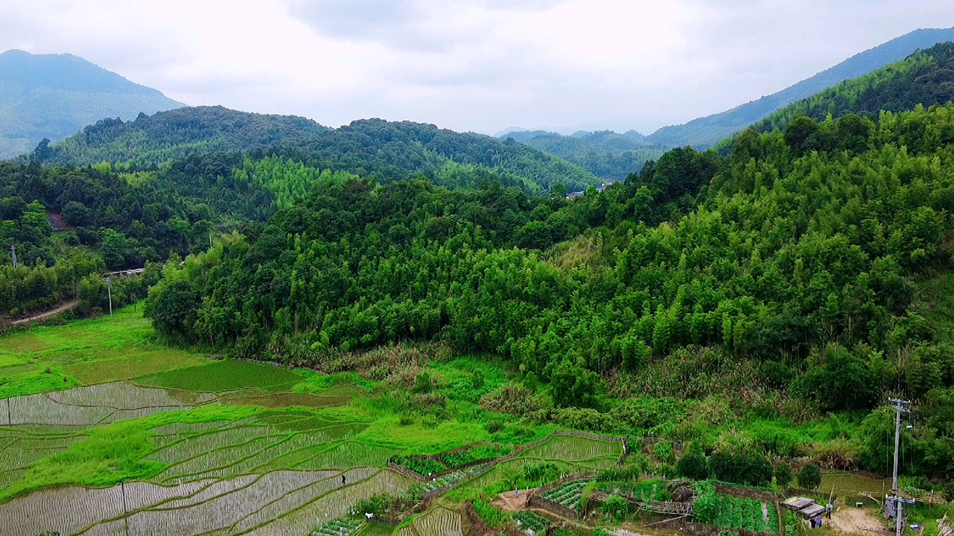 航拍福州罗源县飞竹镇!