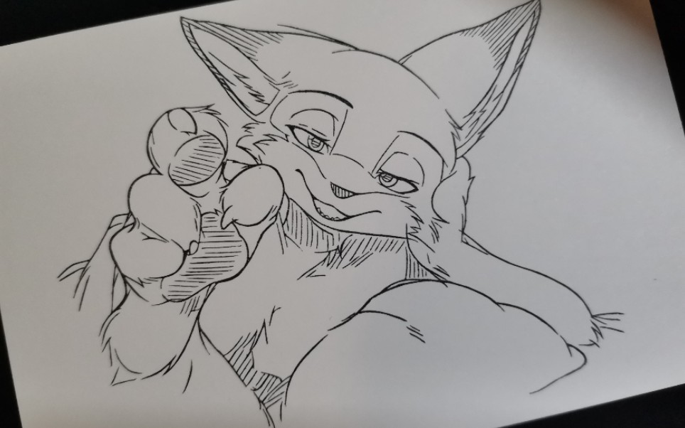 【橡皮章/光景】疯狂动物城尼克刻章过程之薛定谔的头发丝