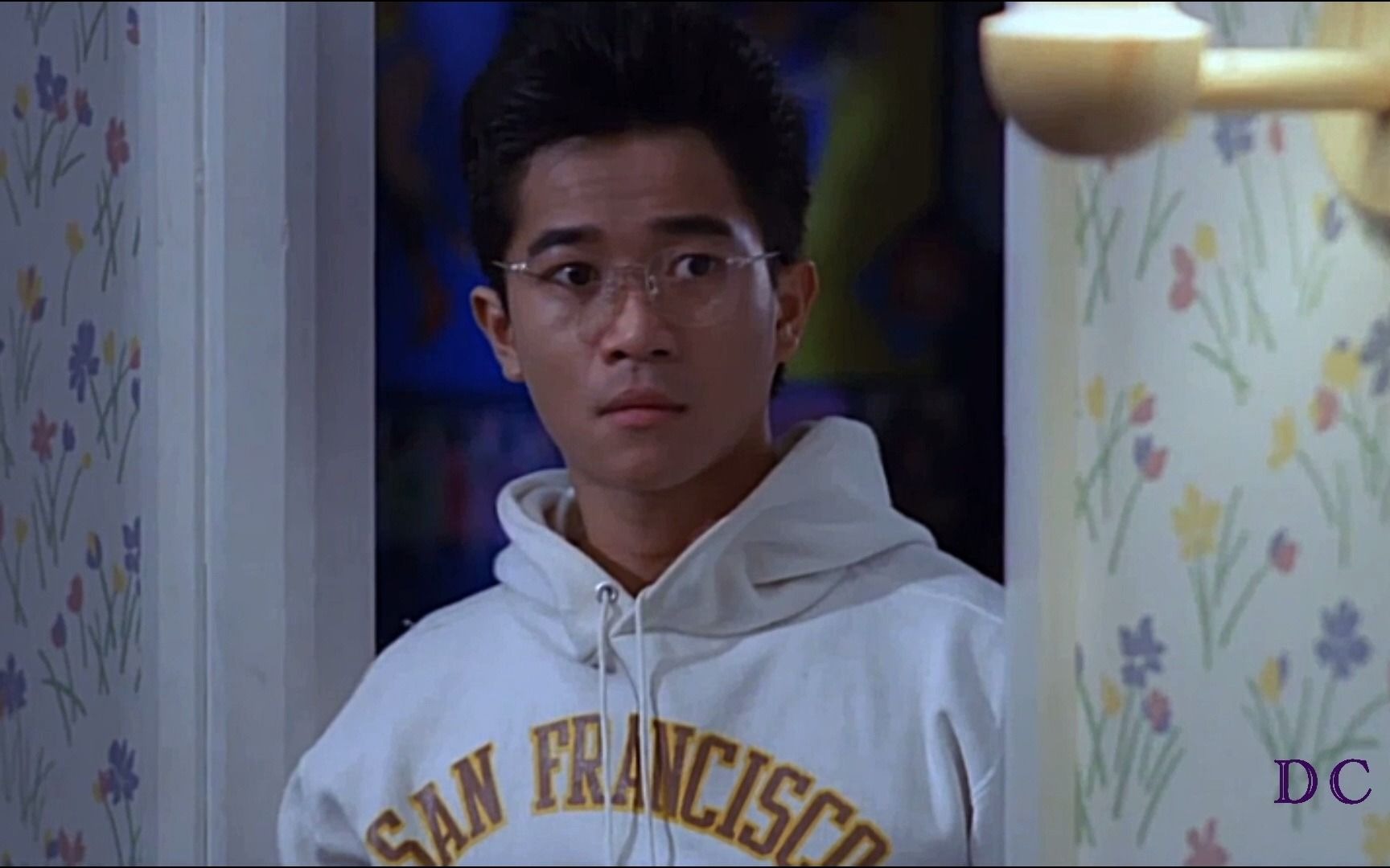 陈百强 @1984《圣诞快乐》电影片段 (用激将法试探意中人的心意)_哔哩