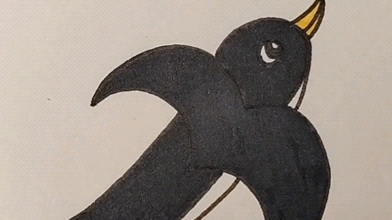 教你画小燕子简笔画