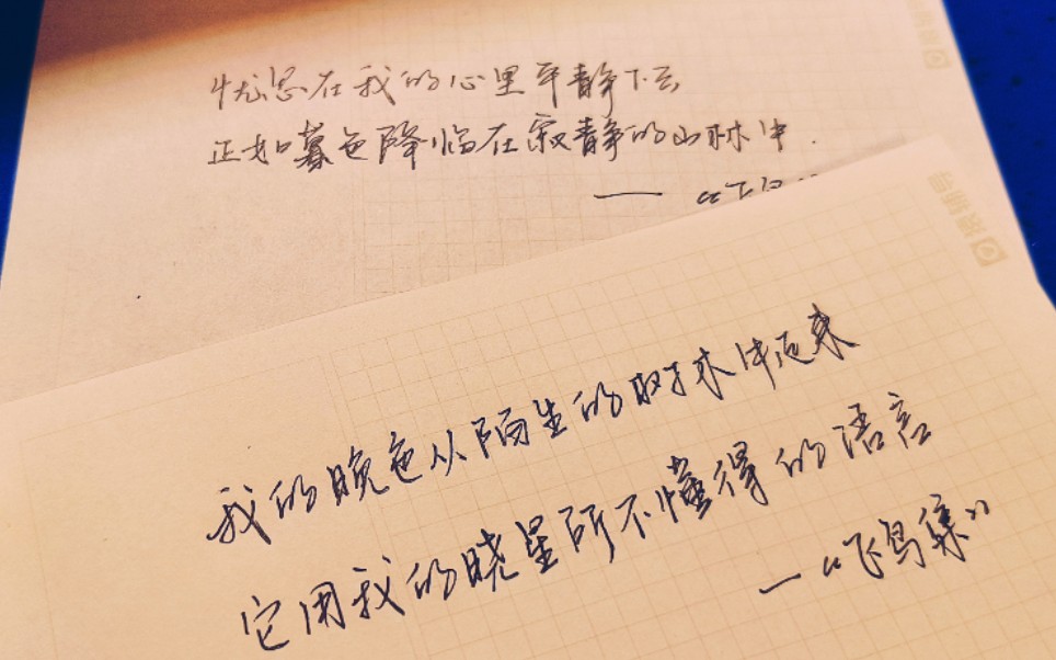 飞鸟集摘抄第一次尝试写写