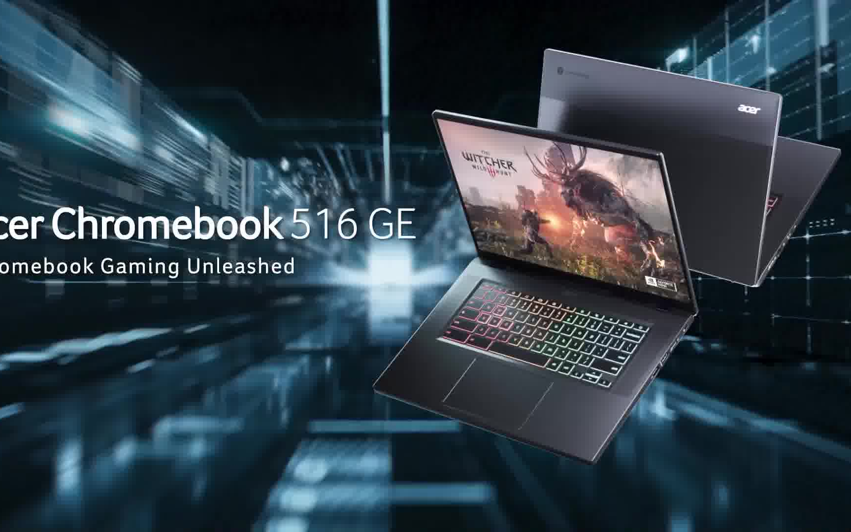 三维动态设计笔记本电脑宣传片Acer Chromebook 516 GE  Chromebook Gaming Unleashed  Acer哔哩哔哩bilibili