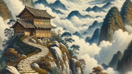 山水风景画 #带你走进画里 #绘真妙笔千山 #见者好运 #画面太美