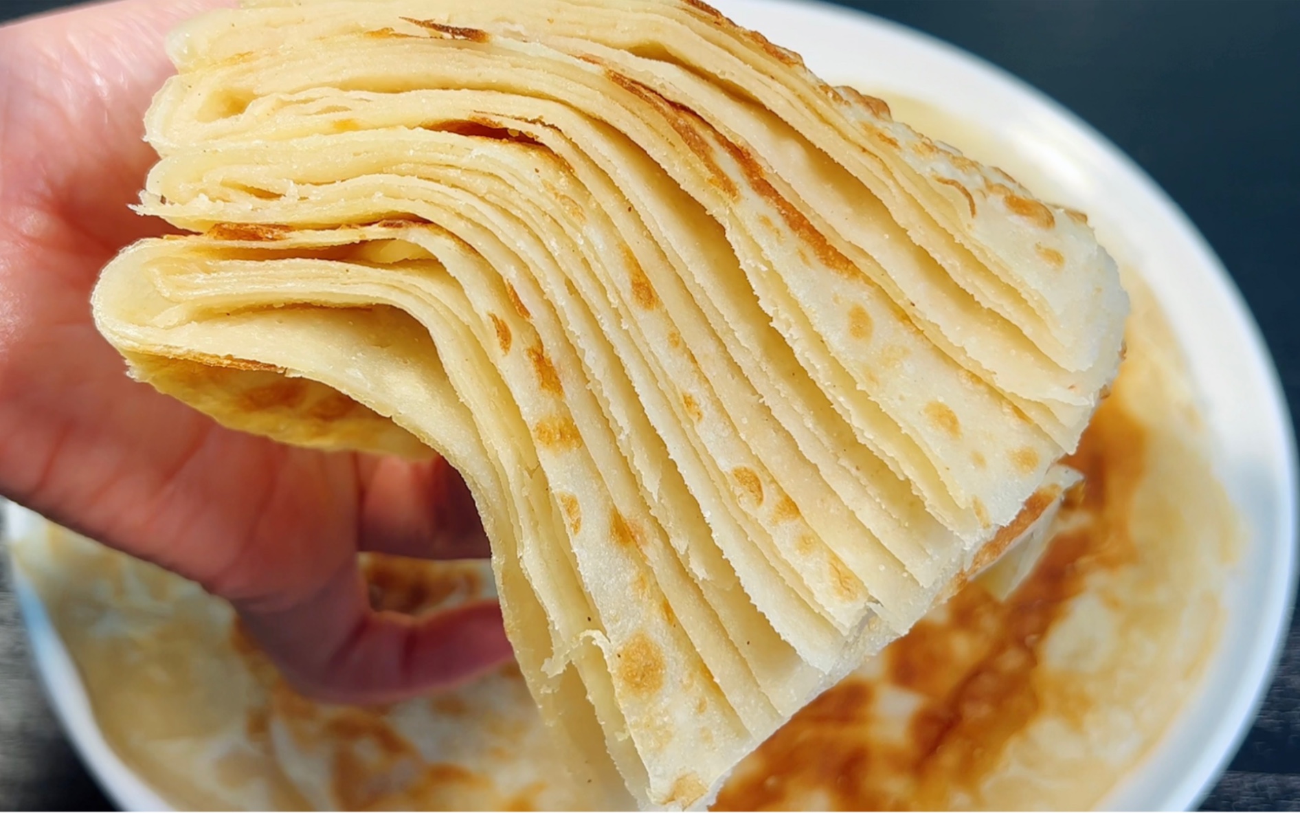 千层饼好吃有诀窍,做到关键3点,柔软多层,凉了也不硬