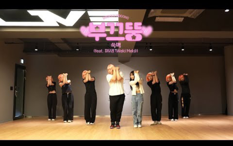 【重量级新人练习室】害羞胖  菽麦(feat. 磪有情 (Weki Meki)) DANCE PRACTICE VIDEO哔哩哔哩bilibili