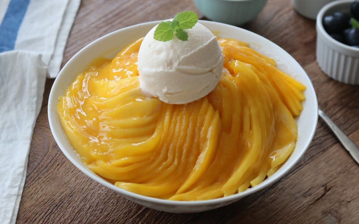 【韩料】夏日解暑!清凉芒果刨冰