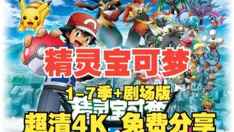 【精灵宝可梦】S1-S7全季全集+ 剧场版+全系列 神奇宝贝 网盘超清4K