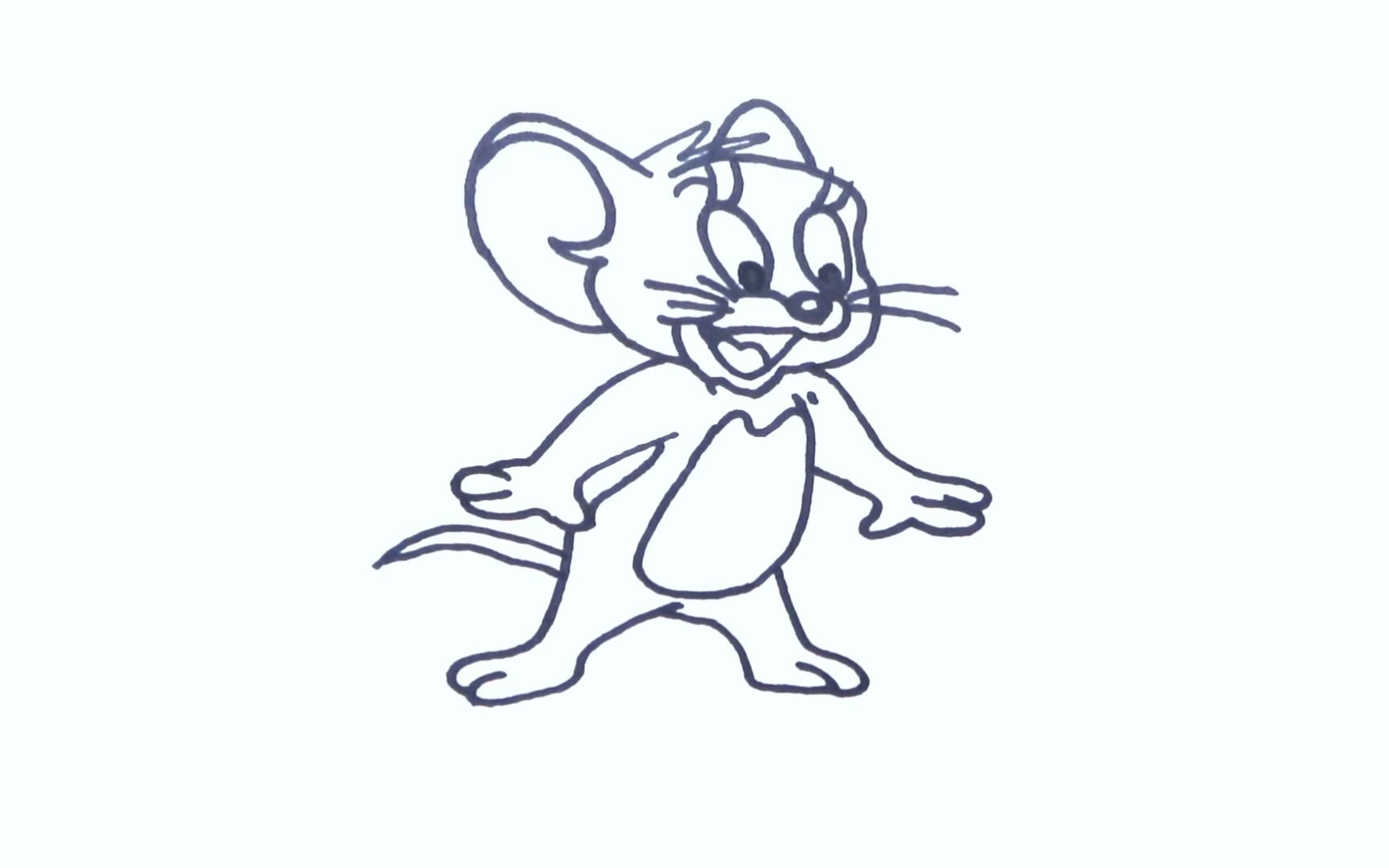 老鼠简笔画图片 杰瑞图片