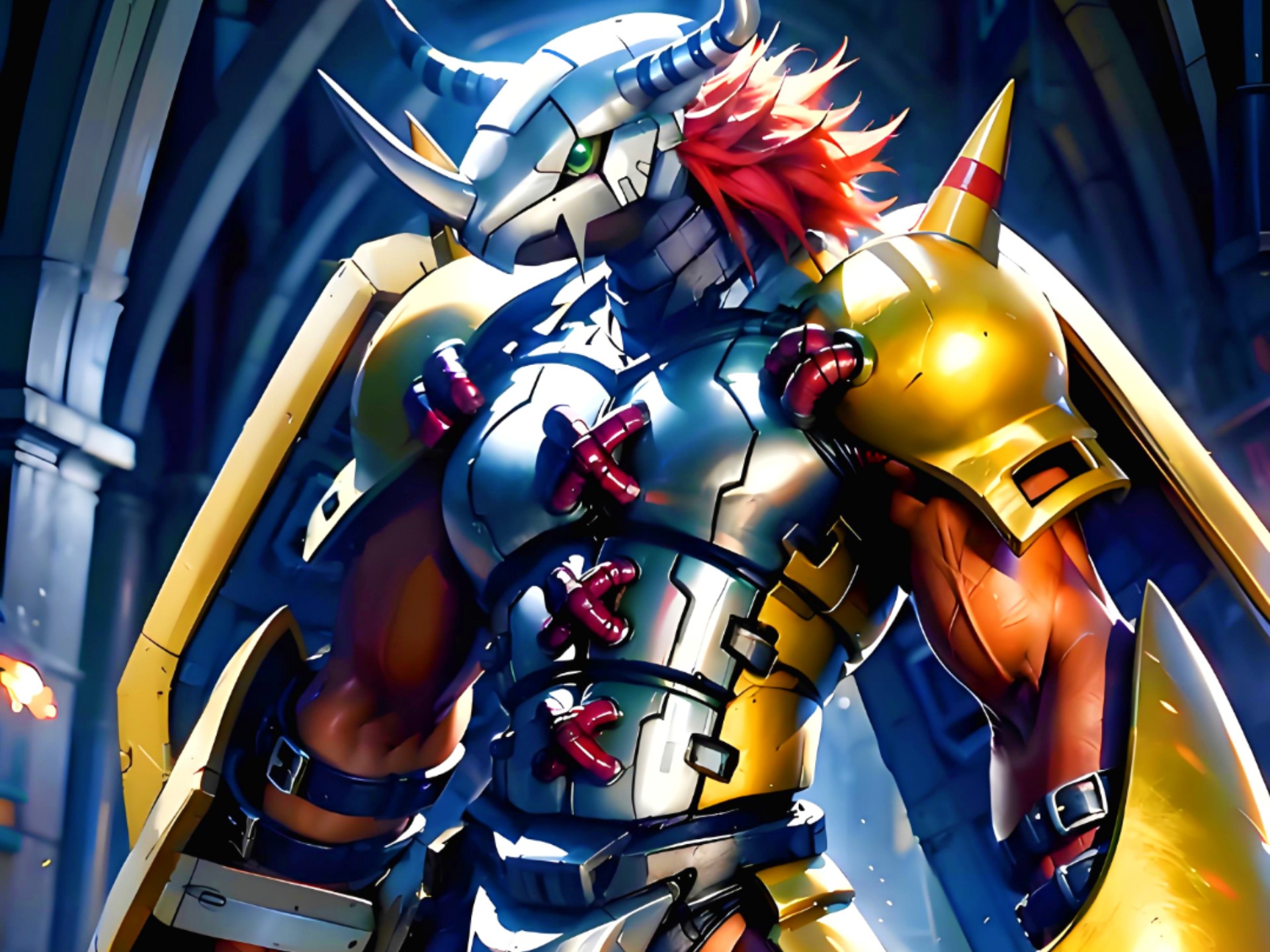 大冒险,亚古兽究极体进化,战斗暴龙兽,ai生成视频