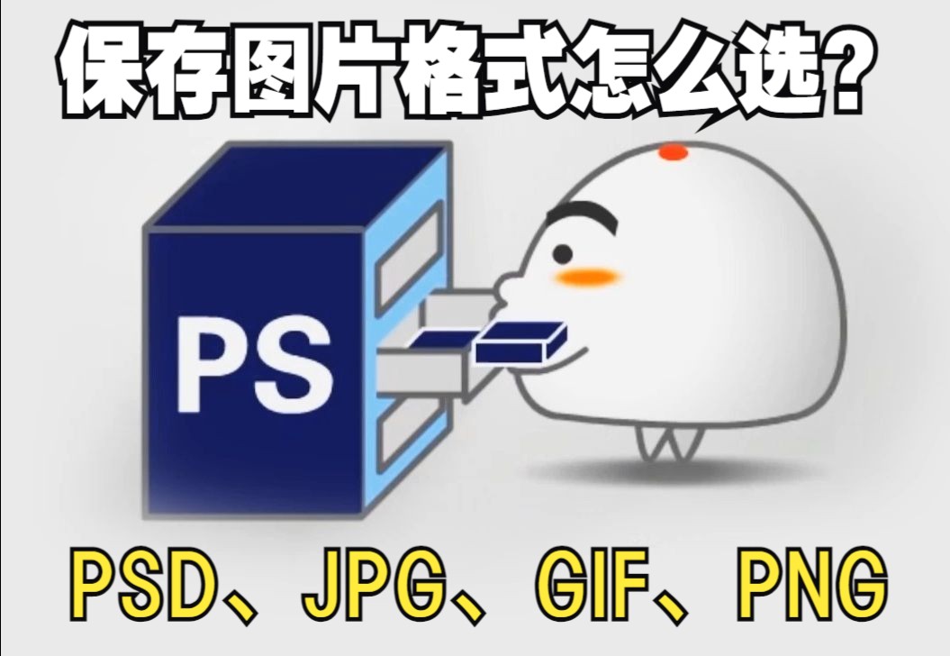 PS保存图片格式PSD、JPG、PNG怎么学,啥意思?哔哩哔哩bilibili