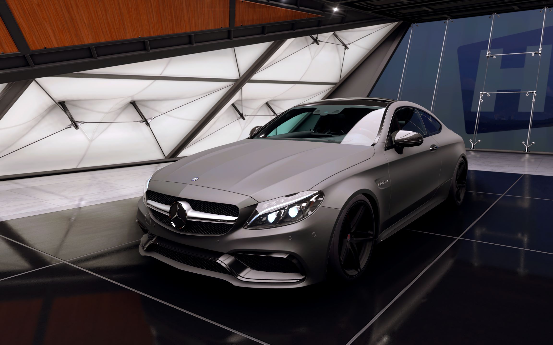 地平线5奔驰amgc63scoupe原厂日常操控调校轮毂自由更换