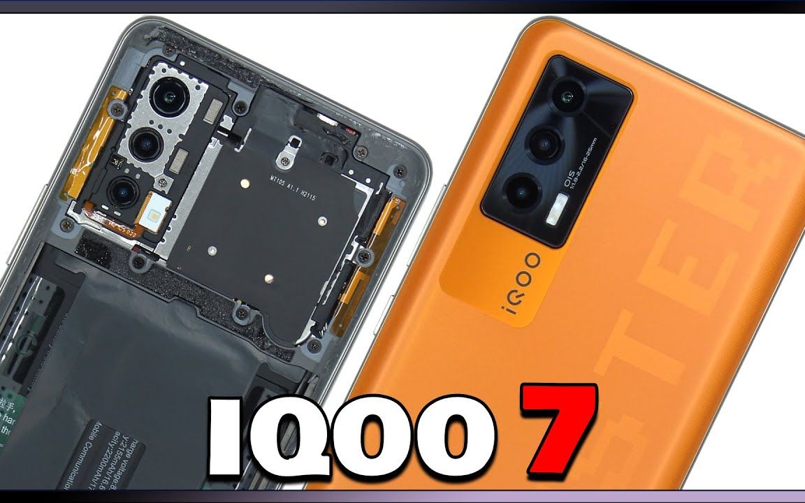 【手机测评】vivo iqoo 7 拆解修复视频