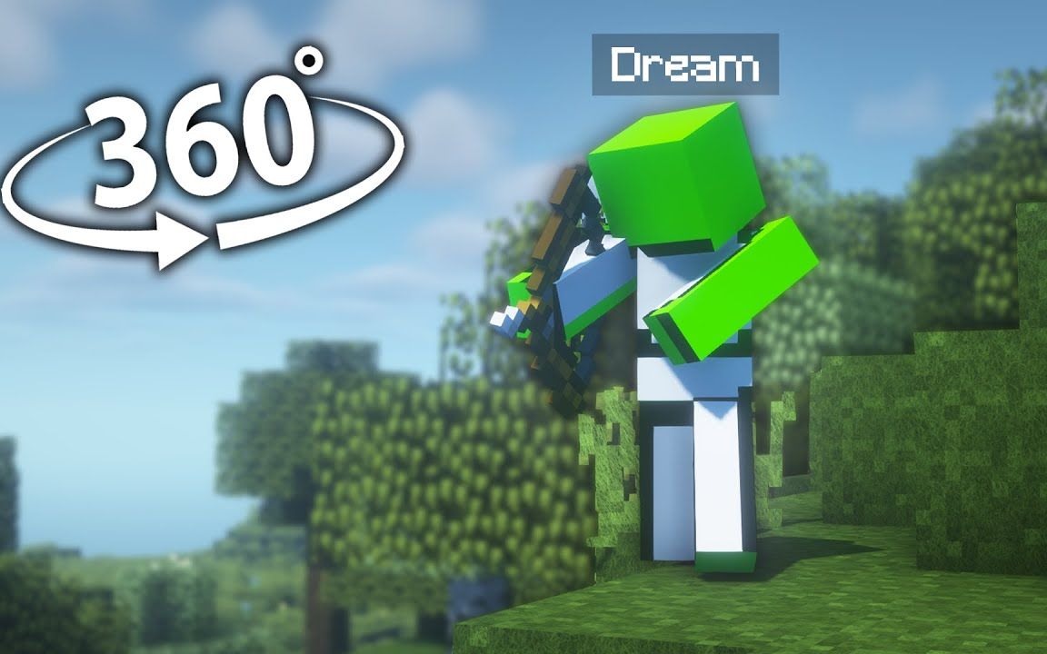 [图]【360°全景】Minecraft，但是Dream在追杀你...