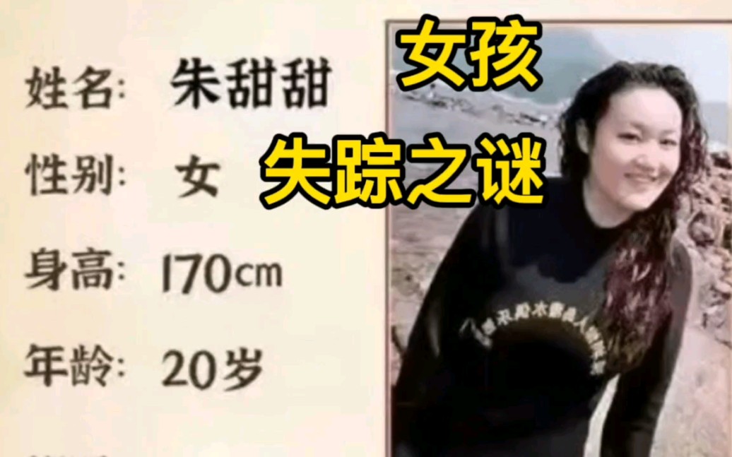 湖北21岁女孩朱甜甜,离奇失踪之谜!请看深入解读!哔哩哔哩bilibili