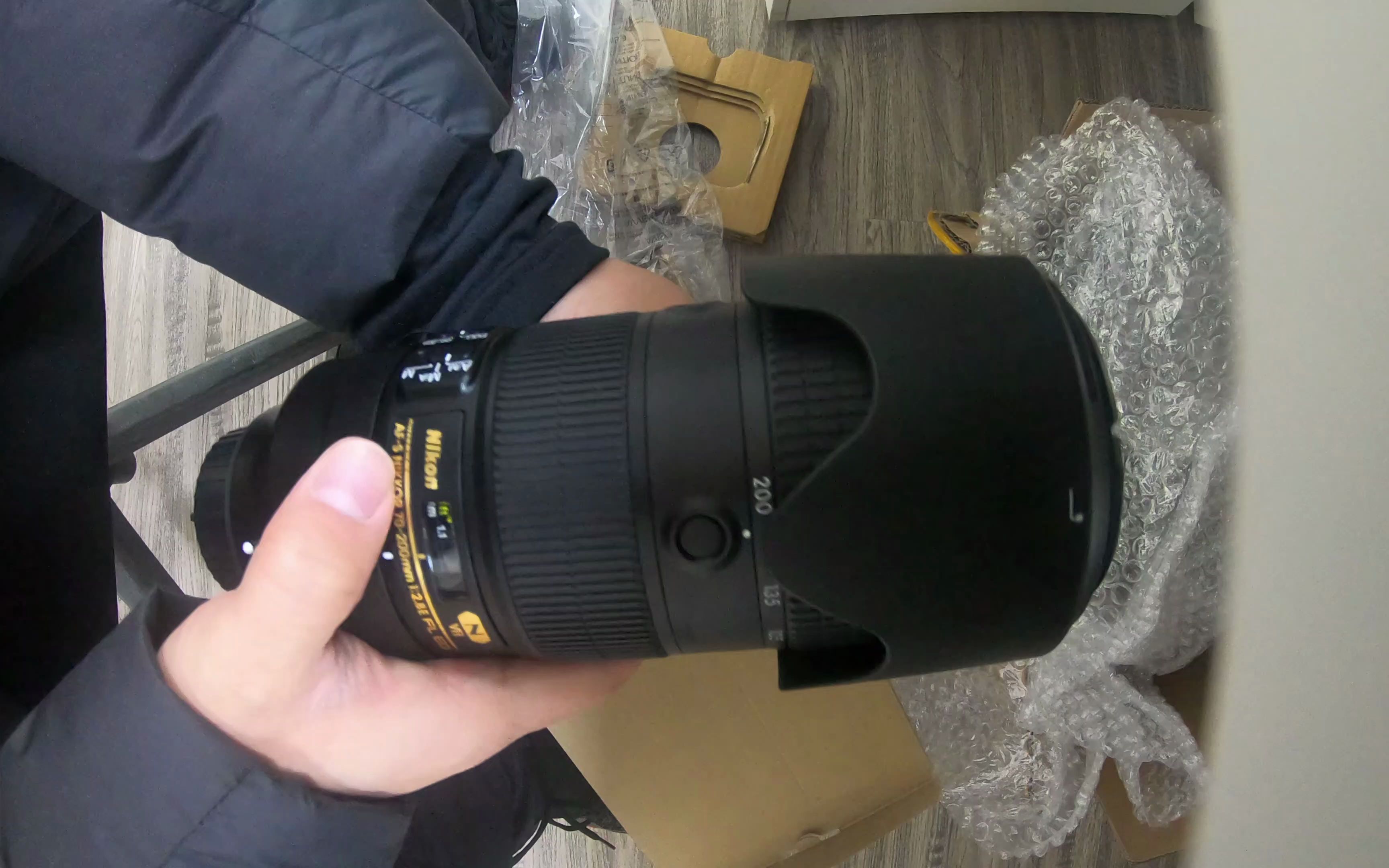 尼康70-200e 电磁炮开箱