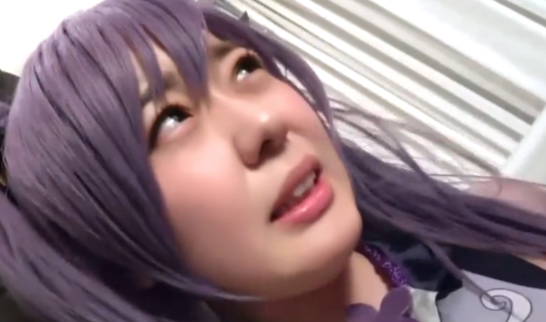 刻晴cos,痛苦面具都出来了